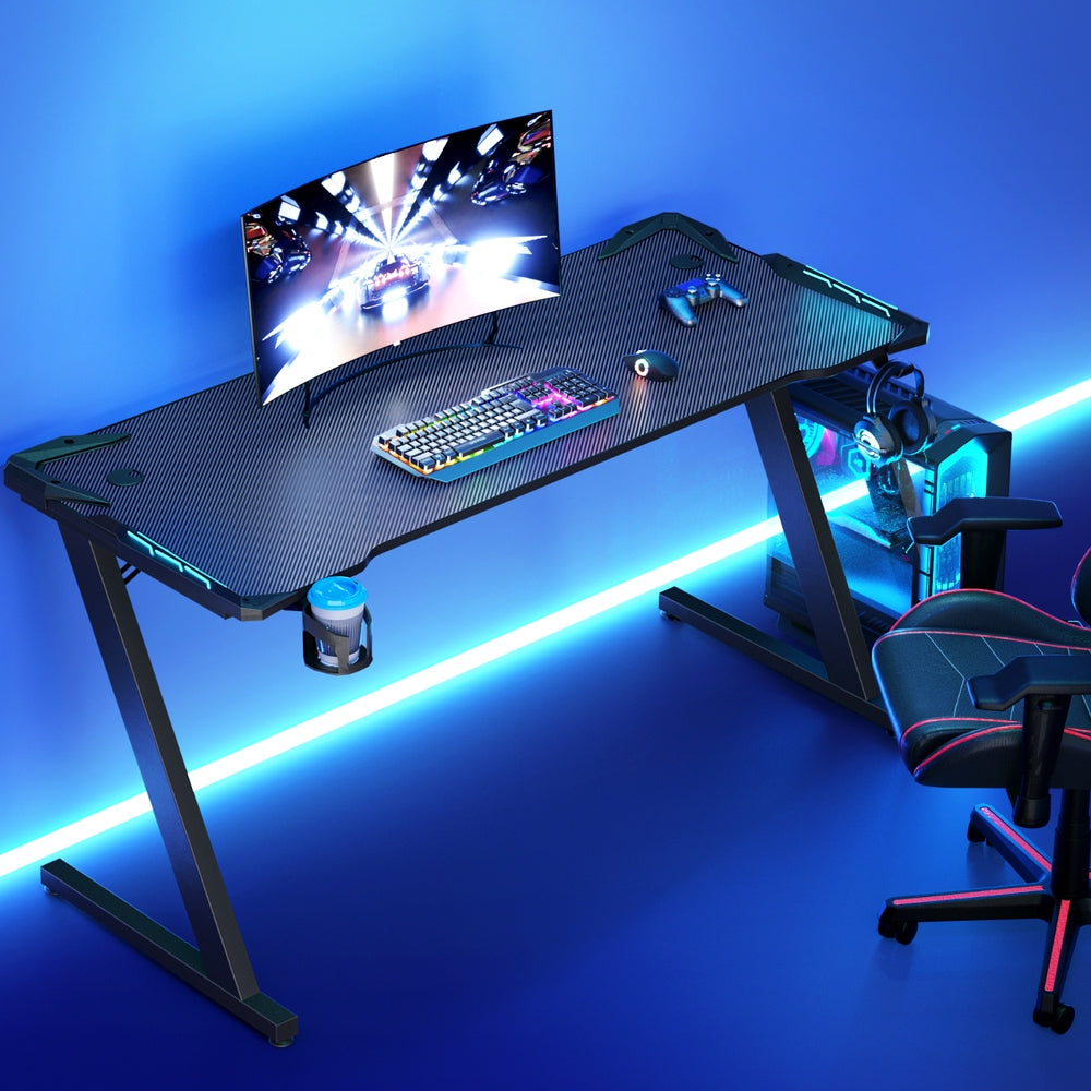 Apex Gaming Desk Computer Desks LED Light 140CM