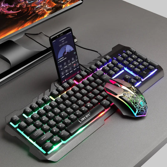 Gaming keyboard and Mouse Wired keyboard with backlight keyboard Gamer kit