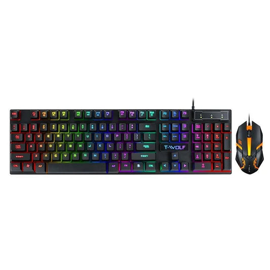 Gaming Keyboard and Mouse Kit, Illuminated Keyboard and Mouse