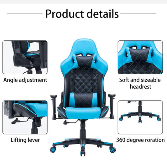 Elite Ergonomic Racing Gaming Chair with 165° Recline and Stylish Footrest