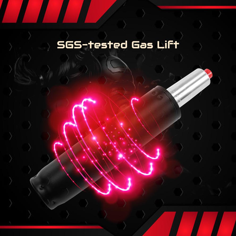 Elite Racing Gaming Chair with Retractable Footrest and Adjustable Recline