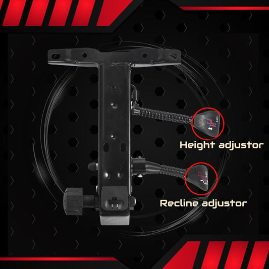 Elite Racing Gaming Chair with Retractable Footrest and Adjustable Recline