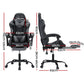 Apex 2 Point Massage Gaming Office Chair Footrest Grey
