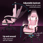 Apex 2 Point Massage Gaming Office Chair Footrest Pink