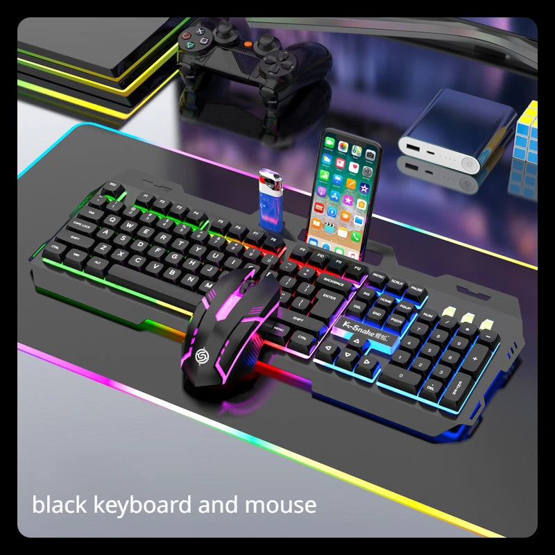 Gamer keyboard and mouse combo RGB led
