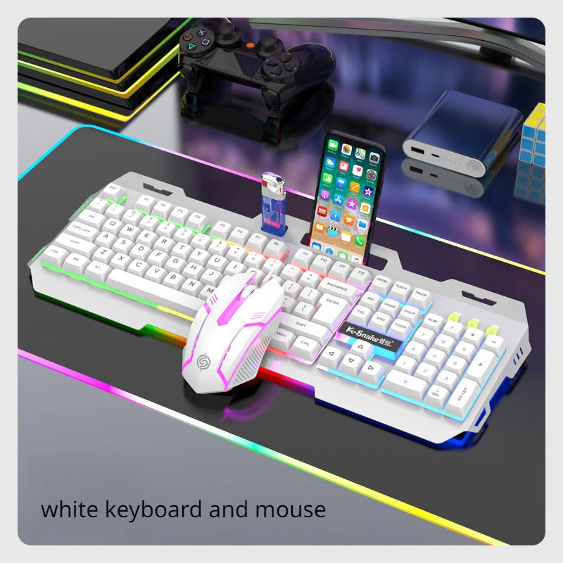 Gamer keyboard and mouse combo RGB led