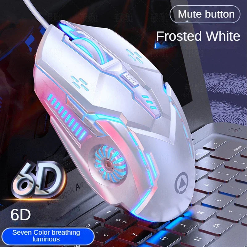 G5 Wired Mouse BackLight High Sensitivity 6 Keys Macro Programming Gaming