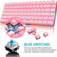 AK33 82 keys Compact Gaming Mechanical Keyboard with Anti-ghosting Keys for Game