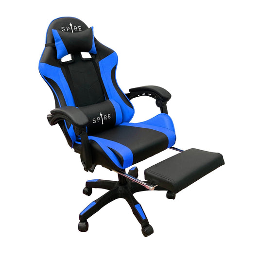 Elite Spire Zinc Blue and Black Adjustable Gaming/Office Chair