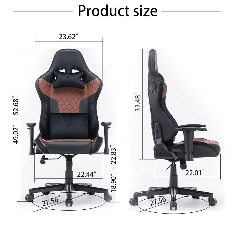 Elite Racing-Inspired RGB Gaming Chair with Bluetooth Speakers and Reclining Comfort