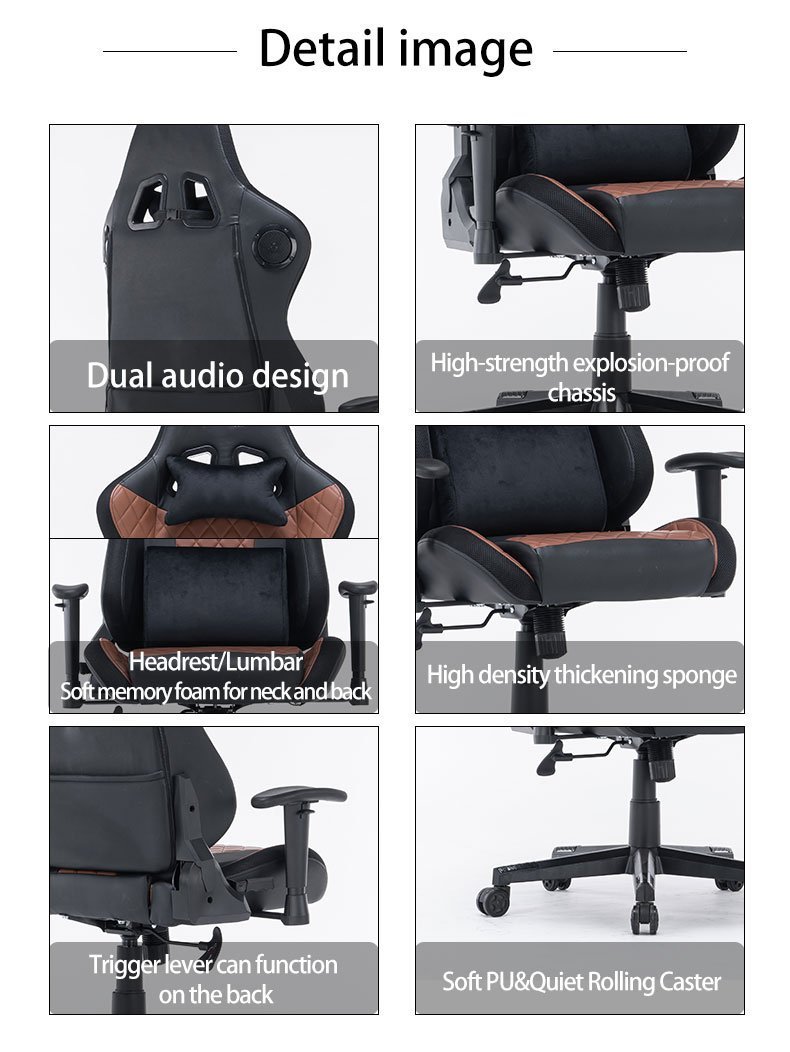 Elite Racing-Inspired RGB Gaming Chair with Bluetooth Speakers and Reclining Comfort