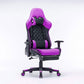 Elite Ergonomic Racing Gaming Chair with 165° Recline & Footrest in Purple Black