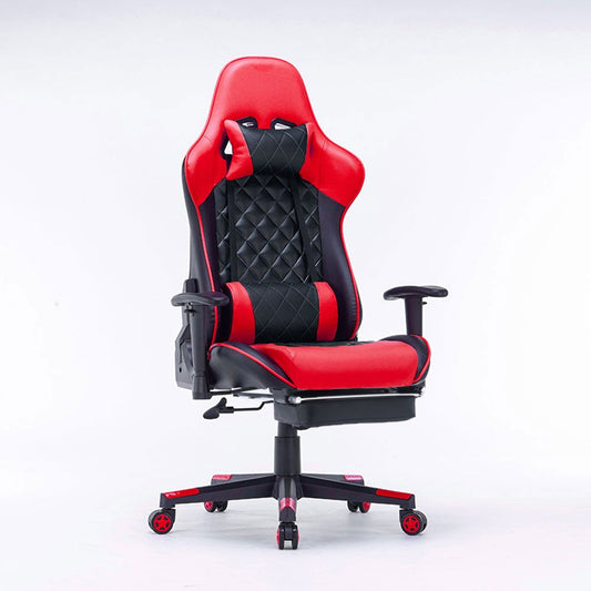 Elite Ergonomic Racing Gaming Chair with 165° Recline and Stylish Footrest