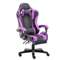 Elite Gaming Chair - Luxurious PU Executive Racer Recliner in Purple
