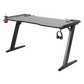 LED Gaming Desk Computer Table with Cup Holder Headphone Hook Cable Hole